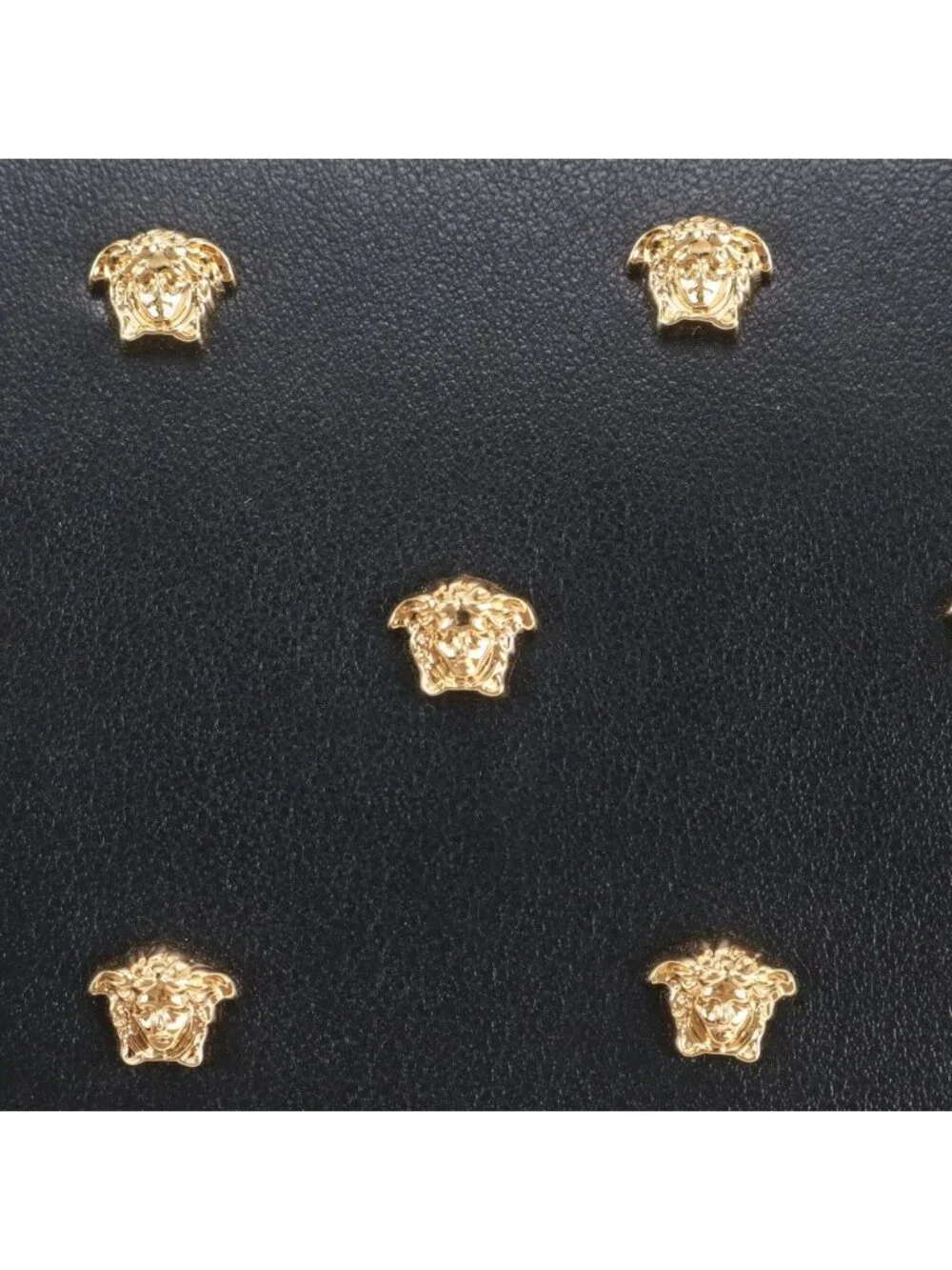 Versace Medusa Studs Leather Clutch Pouch Business